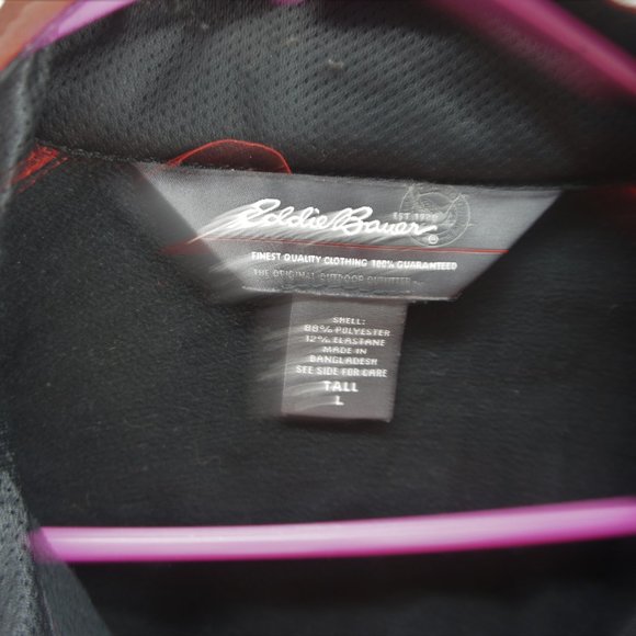Eddie bauer red soft shell jacket size L tall - Picture 3 of 5